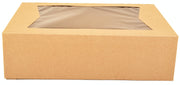SCT Kraft Paperboard Window Bakery Box by SOUTHERN CHAMPION TRAY – 14" x 10" x 4", 560.0 cubic_inches, Cardboard, Brown, Pack of 100