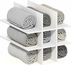Furinno Cubicle 9-Compartment Cube Insert, Grid Cube Organizer, White
