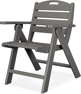 Polywood Nautical Low Back Chair, Slate Grey