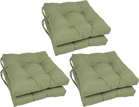 Blazing Needles 16-inch Square Indoor Chair Cushions (Set of 2, 4, or 6) - 16" x 16" Sage Set of 6