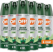 OFF! Deep Woods Dry Bug Spray Insect Repellent VIII Long Lasting Outdoor Protection from Mosquitoes and Ticks 4 Ounce (Pack of 6)