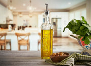 Glass Oil Cruet by Pasabahce – 16.9 Ounces, 0.5 liters, Glass, Transparent, Model 80229