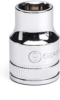 GEARWRENCH 3/8" Drive 6 Point Standard Metric Socket 9mm - 80377,Black