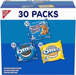 NABISCO Sweet Treats Cookie Variety Pack OREO & CHIPS AHOY!, 30 Snack Packs