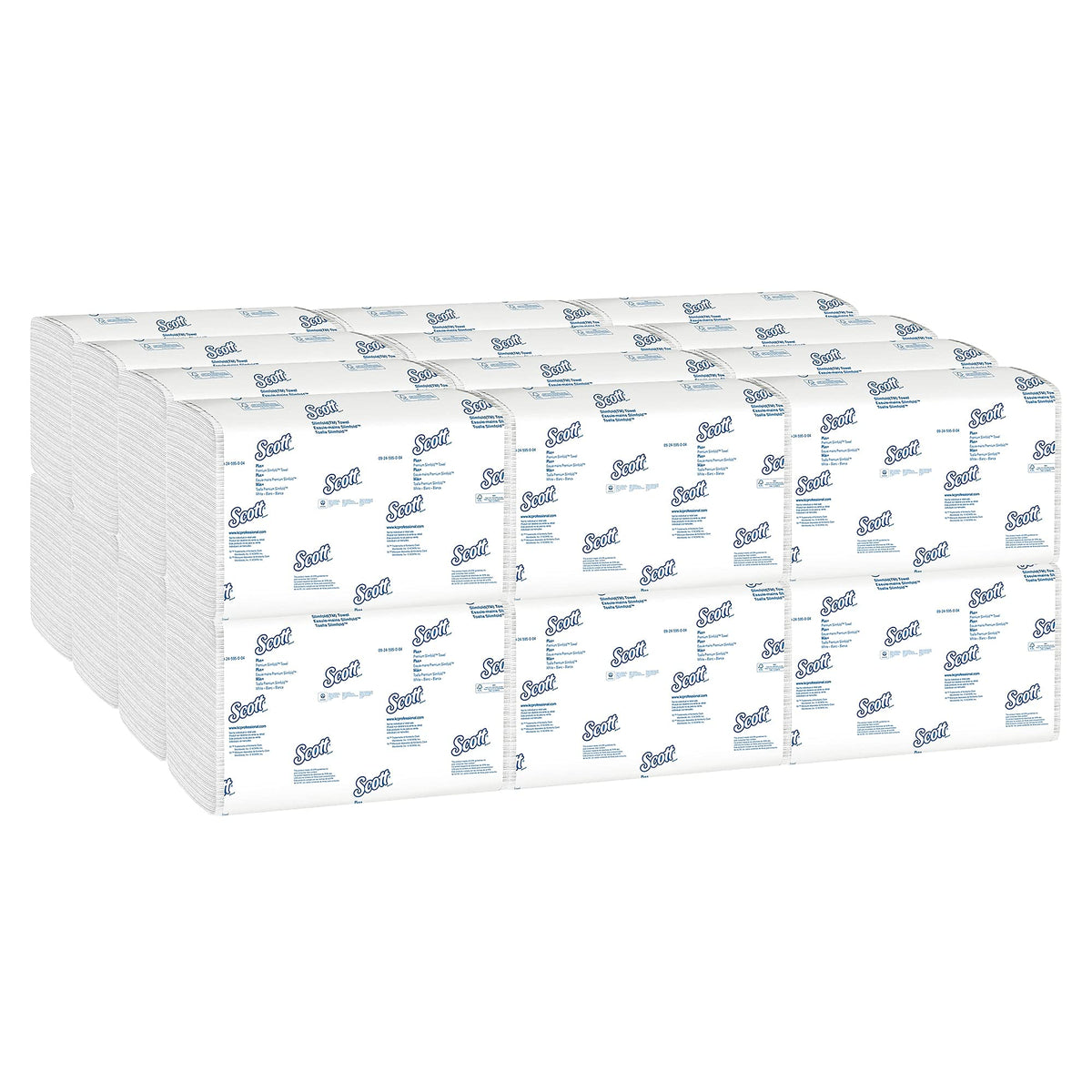 Kimberly-Clark Professional Slimfold Hand 1-Ply Paper Towels - 90 Towels per Pack / 24 Packs by Kleenex – Towel 7-1/2 x 11-3/5, Paper, White, Model KCC04442