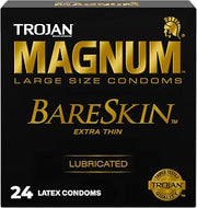 TROJAN Magnum BareSkin Large Condoms for Men, 24 Count