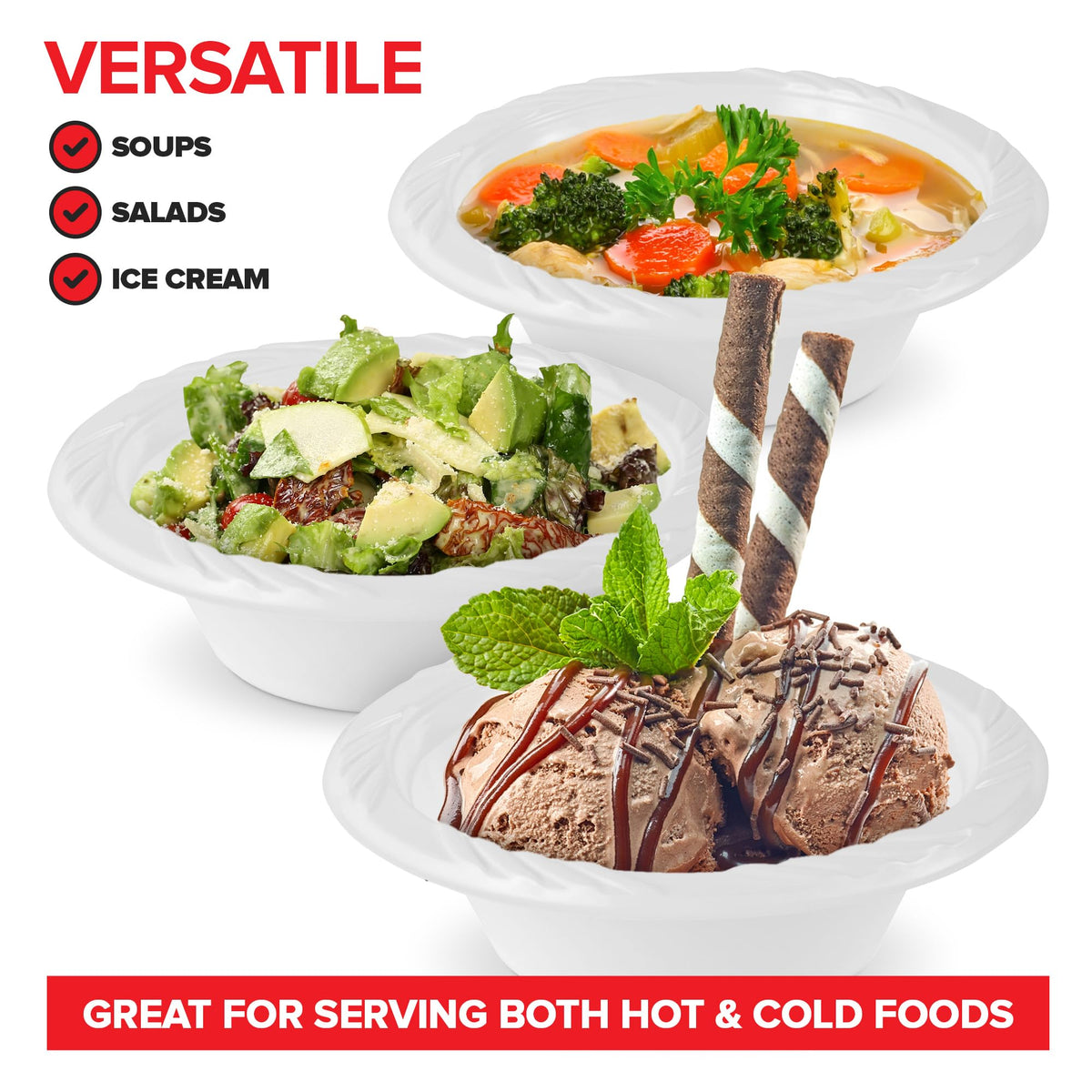 Stock Your Home 240 / 12oz / White Bowls