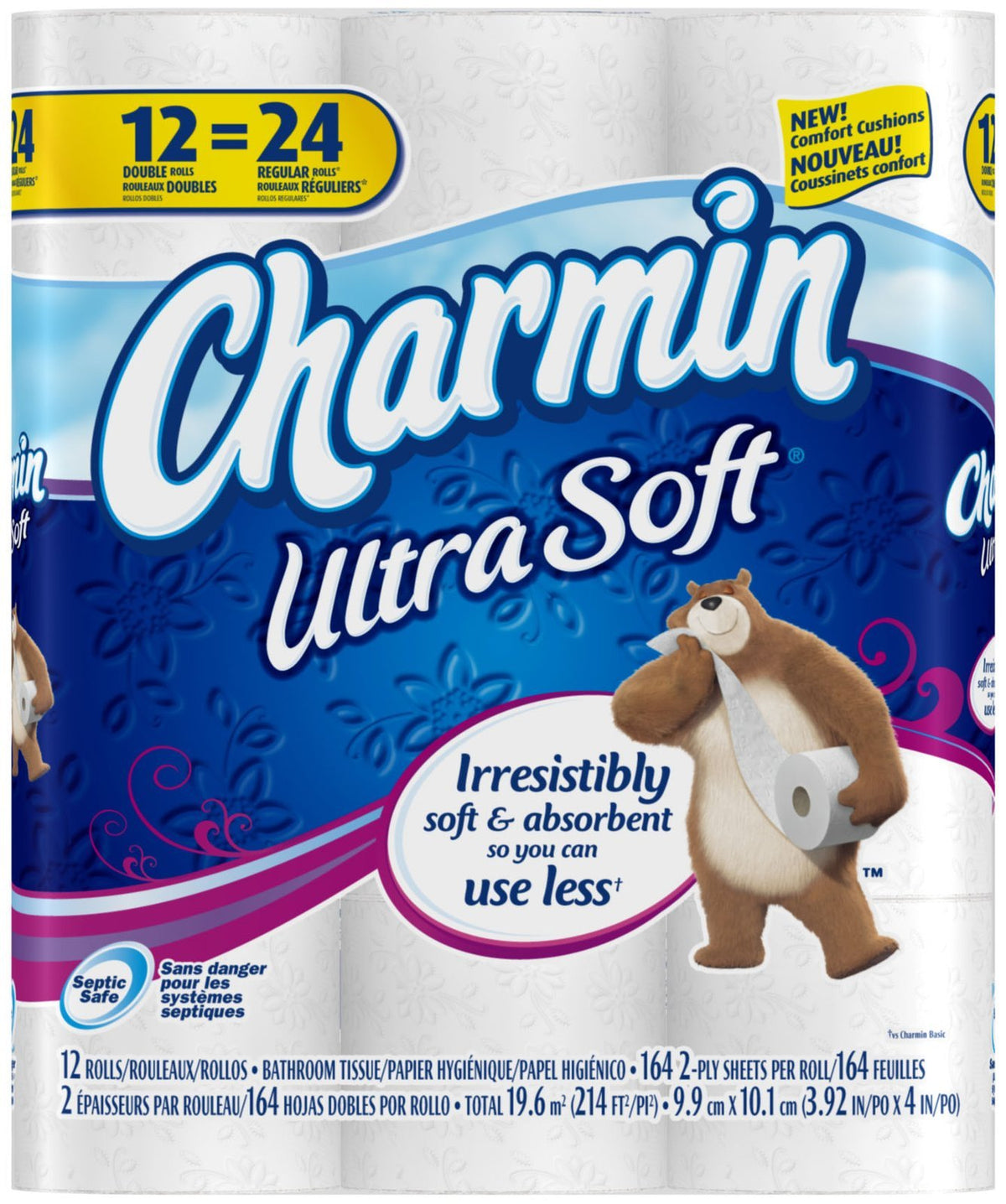 Ultra Soft Bath Tissue, 100 Count by Charmin – 12 Count (Pack of 1), Paper,Plastic, Pack of 100, Model 86782