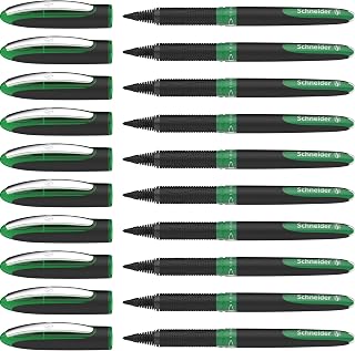 Schneider One Sign Rollerball Pen Indelible, Line Width 1.0 mm, Pack of 10 Green