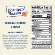 Organic Beef Stock by Kitchen Basics – 32 Ounce (Pack of 12), No Color, Pack of 12, Model HV1846419