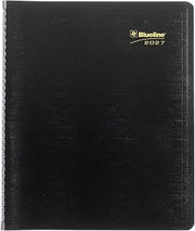 Rediform Blueline® 2027 Essential Monthly Planner, 16 Months, September 2026 to December 2027, Twin-Wire Binding, 10.75" x 8.5", Black (C1512.81T)