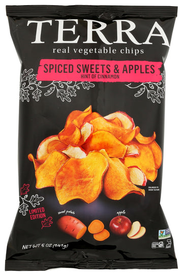 Spiced Sweets & Apples Vegetable Chips by Terra – 5 Ounce (Pack of 1), Model 0728229135470