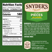 Jalapeño Flavored Pretzel Pieces by Snyder's of Hanover – 11.25 Ounce (Pack of 3), Jalapeno