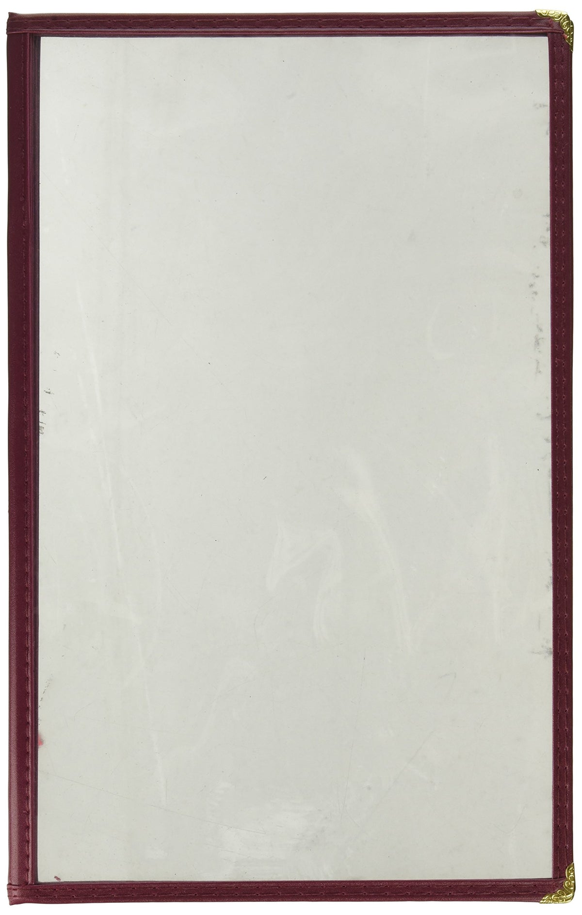 Winco 14" x 8.5" / Double / Burgundy Menu Covers