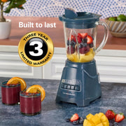 Hamilton Beach Kitchen Makeover Blue / 40 Oz. Glass Jar (Pack of 1) / 40 oz Jar Countertop Blenders