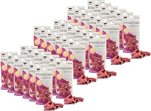 CLI Charles Leonard Pencil Eraser Caps, Pink, 12/Pack, 36 Packs (CHL80799-36)
