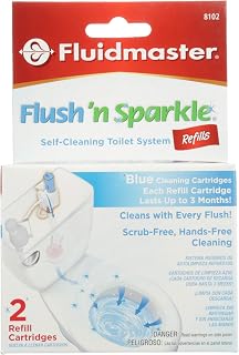 Fluidmaster Flush 'n Sparkle Blue Toilet Cleaner Refills, 2-Pack
