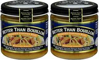 Better Than Bouillon Reduced Sodium Roasted Chicken Base, 8 oz Jar (Single Unit) (Pack of 2)