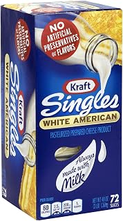 Kraft White American Cheese Singles, 72 Count