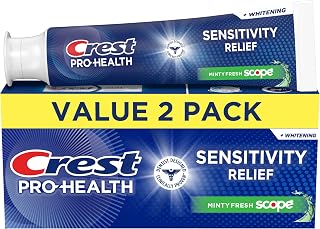 Crest Pro-Health Advanced Sensitivity Whitening Plus Scope Toothpaste, 5.1 oz x 2