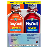 DayQuil & NyQuil SEVERE Cold & Flu Medicine by Vicks – 2 Count (Pack of 1), Model 2390001778
