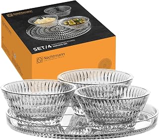4 Crystal Glass Servings by NACHTMANN