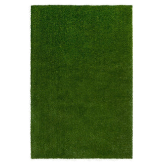 GreenSpace 4' x 6' Artificial Grass Rug by Joy Carpets – 4' x 6' (Rectangular), Polyethylene (PE), Green, Model 624N