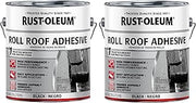 Rust-Oleum Roll Roofing Adhesive, Gallon, Black, 2 Pack