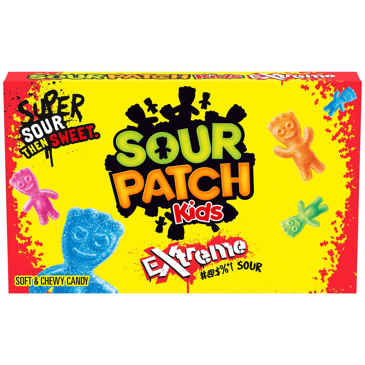Extreme Sour Soft & Chewy Gummy Candy by Sour Patch Kids – 3.49 Ounce (Pack of 1), Assorted, Model PDK_00000076217