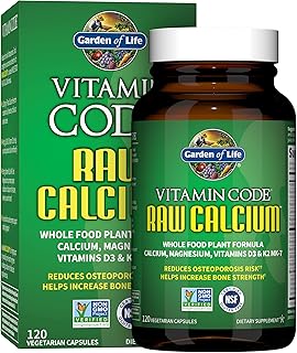 Garden of Life Vitamin Code Raw Calcium Supplement, 120 Capsules