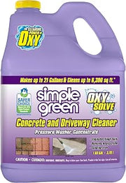 Simple Green Oxy Solve Concrete and Driveway Pressure Washer Cleaner, Purple, Unscented, 128 Fl.Oz