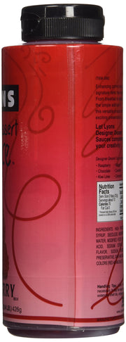 Raspberry Designer Dessert Sauce by Lyons – 15 Ounce (Pack of 1)
