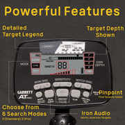 Garrett A.T. Pro & Pro-Pointer A.T. Metal Detector Bundle by Garrett Metal Detectors – Metal, Orange, Pack of 5, Model DT-5HBZ-OF6L