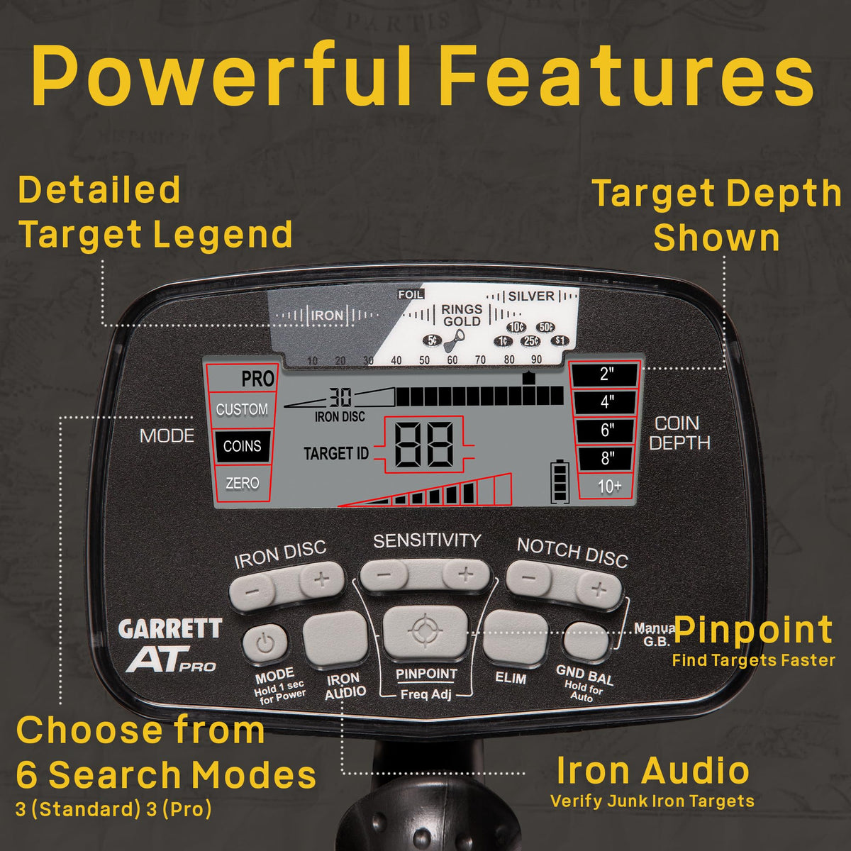 Garrett A.T. Pro & Pro-Pointer A.T. Metal Detector Bundle by Garrett Metal Detectors – Metal, Orange, Pack of 5, Model DT-5HBZ-OF6L