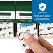 Metal Detectable Bandage Refills by San Jamar – Strip, Metal, Green, Model MKBR901