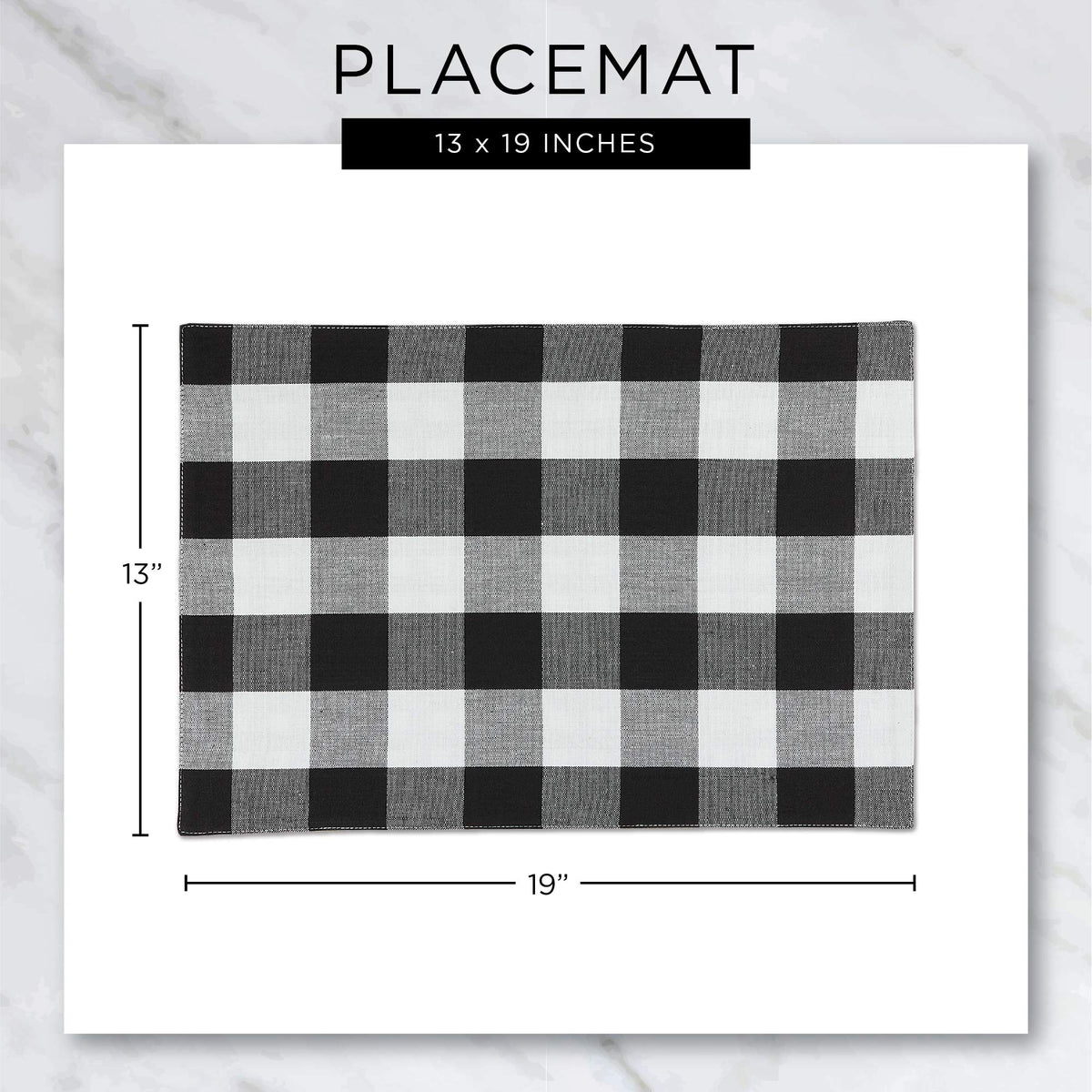 DII Quilted Placemats, 13x18 Inch, Pumpkin Spice, Set of 6