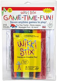 Wikki Stix Game Time Fun | 7 reusable games and creative challenges for screen-free play anywhere