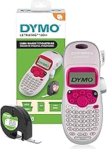 DYMO LetraTag LT-100H Handheld Label Maker | ABC Keyboard Label Printer with Easy-to-Use, 13 Character LCD Screen | Great for Home & Office Organisation | Pink (NEW)