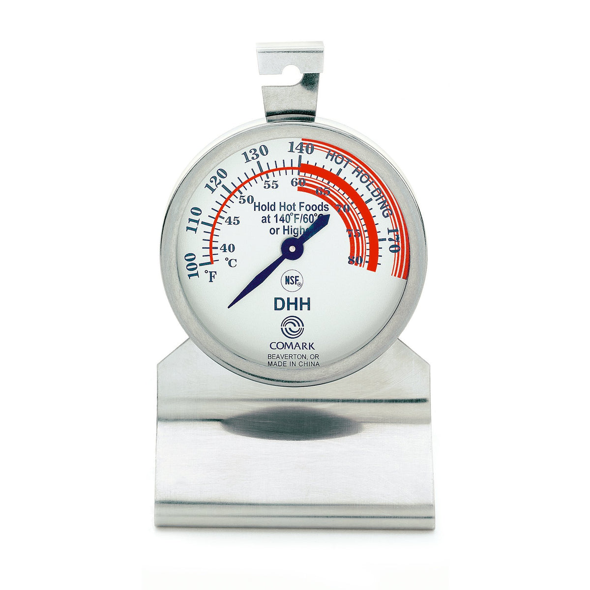 Hot Holding Food Thermometer Stainless Steel Body by Comark – 1 Count (Pack of 1), Stainless Steel, Silver, Model DHH