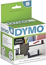 DYMO Authentic LW Non-Adhesive Business Card Labels for LabelWriter Label Printers, White, 2" x 3-1/2", 1 Roll of 300