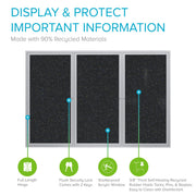 Ghent 36" x 72" / Confetti / Modern Message Boards & Signs