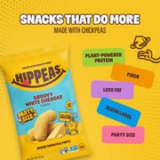 HIPPEAS Groovy White Cheddar / 8 Ounce (Pack of 1) / 1 Puffed Snacks