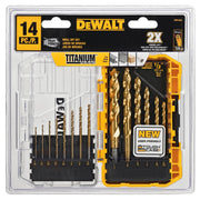Drill Bit Set by DEWALT – DW1354, Titanium Nitride Coated, Yellow, Model DW1354