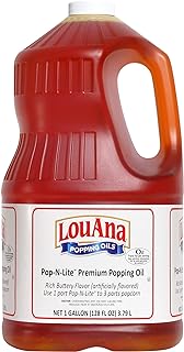LouAna Pop-N-Lite Premium Oil 1 Gallon (Pack of 4)
