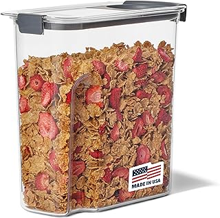 Rubbermaid Brilliance Airtight Cereal Food Storage Container, Shatterproof, BPA-Free and Dishwasher-Safe, 32oz Capacity
