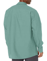 Long Sleeve Industrial Solid Work Shirt Light Green Medium - 5 Pack by Red Kap – Green, Pack of 5, Model SP14