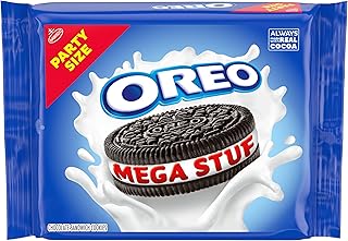 Oreo Mega Stuf Chocolate Sandwich Cookies, Party Size, 1 lb 9.35 oz