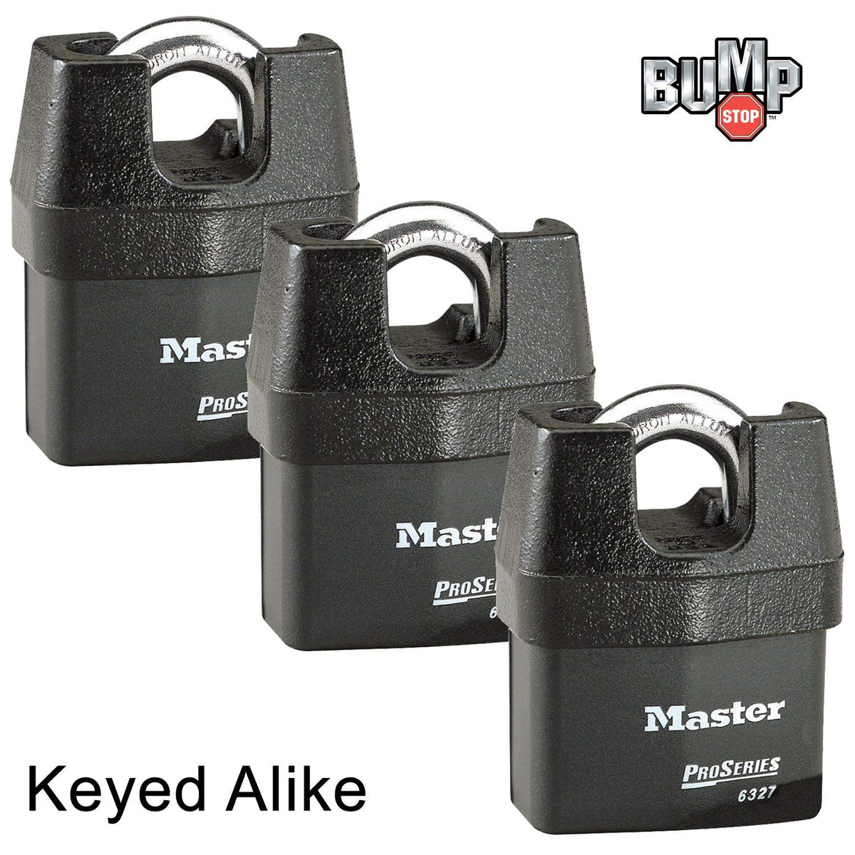 Master Lock 3 Pack / 3 Keyed Padlocks