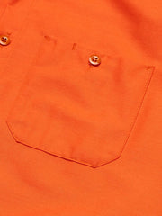 Long Sleeve Industrial Solid Work Shirt Orange Small - 3 Pack by Red Kap – Cotton, Orange, Pack of 3, Model SP14