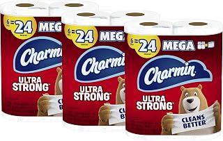 Charmin Ultra Strong Toilet Paper 18 Mega Rolls, 286 Sheets per roll